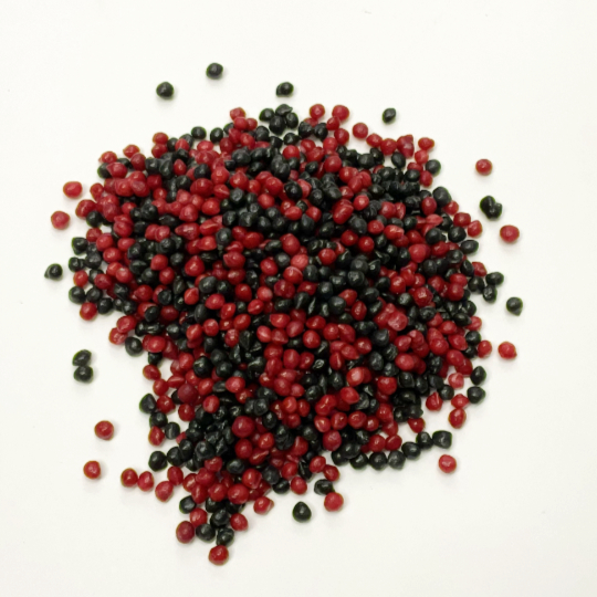 Liquorice raspberry pearls